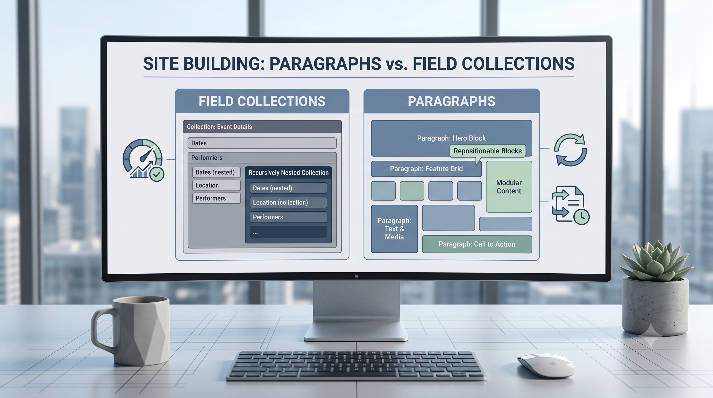 Site Building with Paragraphs vs. Field Collections