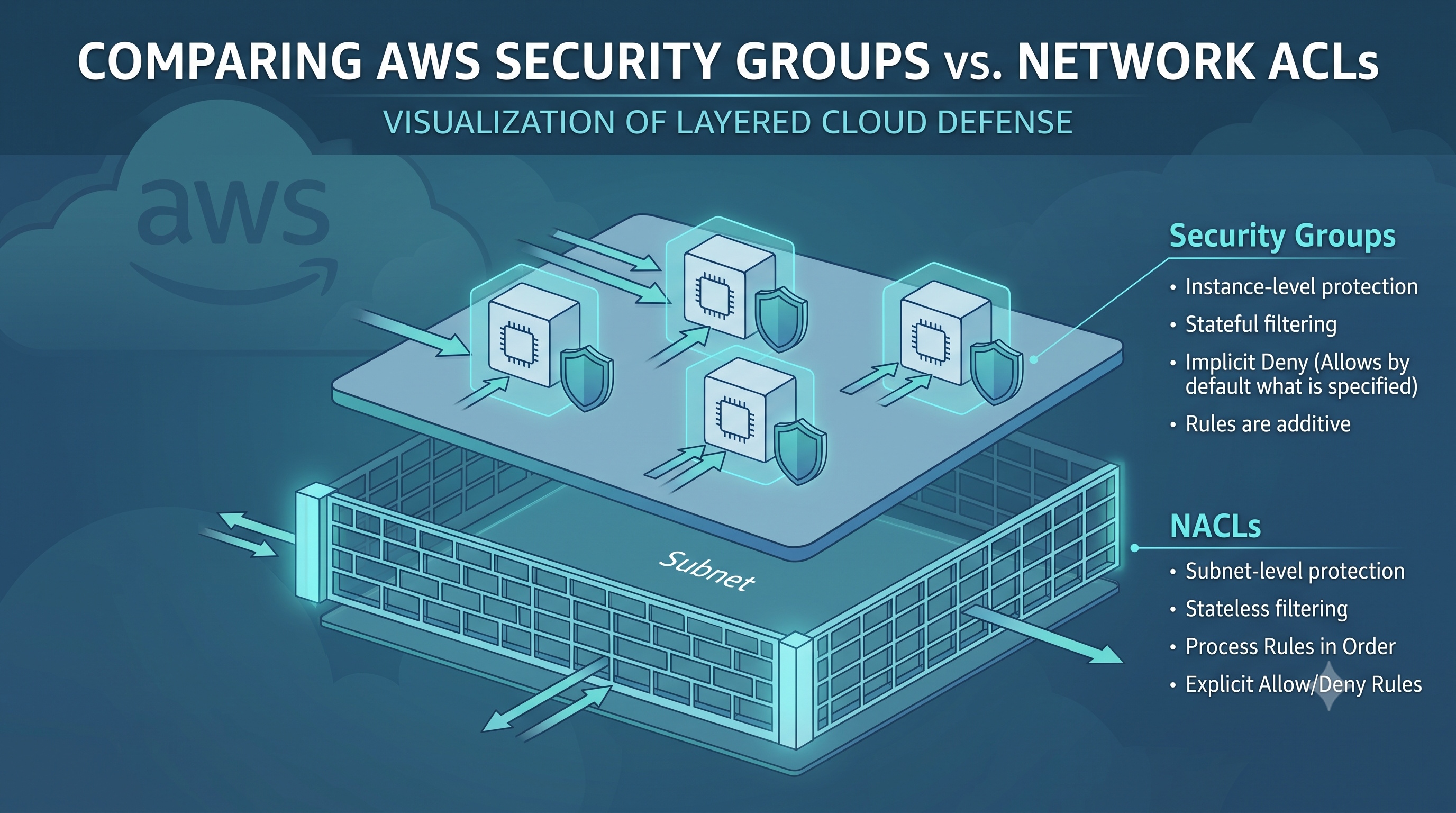 AWS Security Groups vs. NACLs